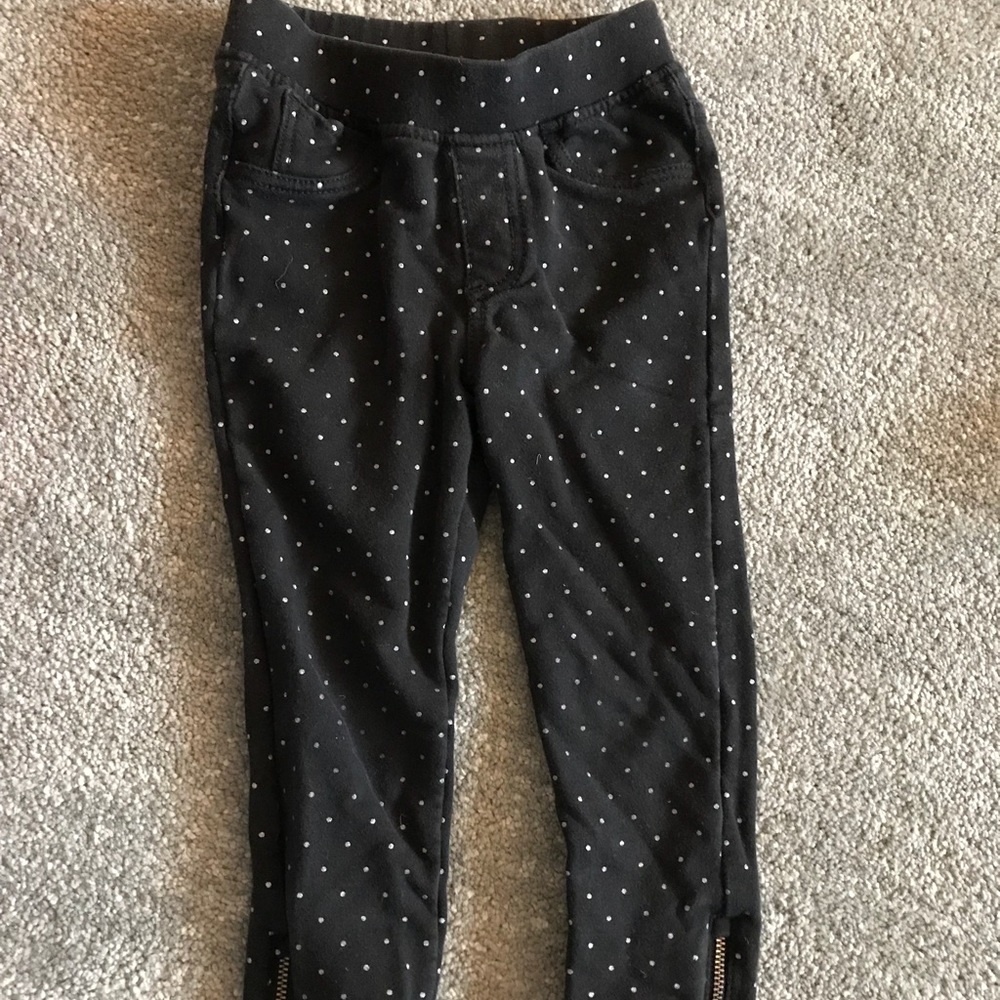 GUC Tea Collection 4 black white polka dot pants